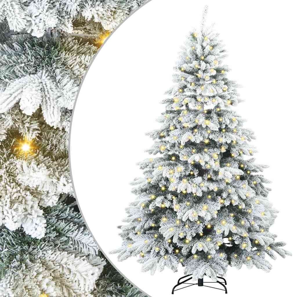 Vidaxx sapin de Noël artificiel avec 300 LED avec standard blanc 180 cm PE et PVC