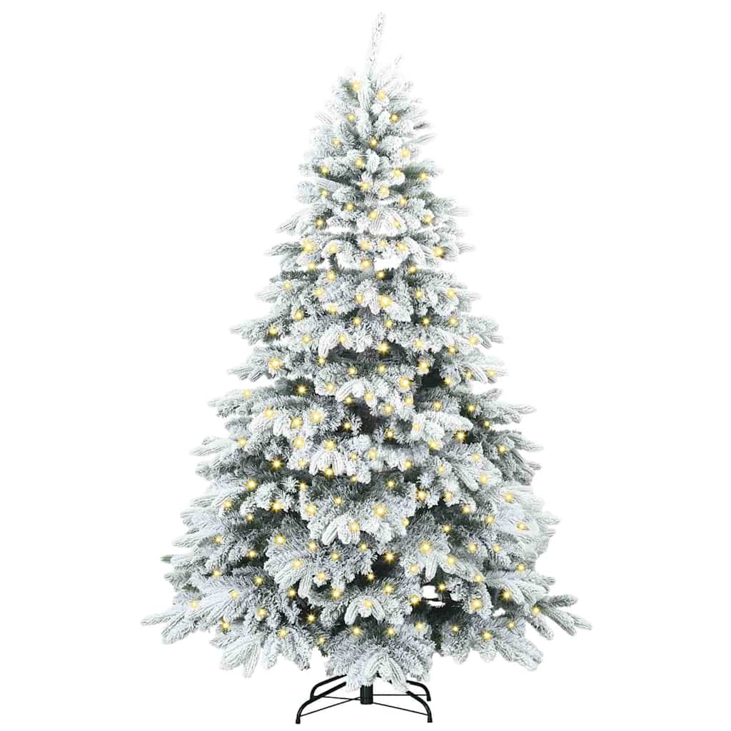 Vidaxx sapin de Noël artificiel avec 300 LED avec standard blanc 180 cm PE et PVC