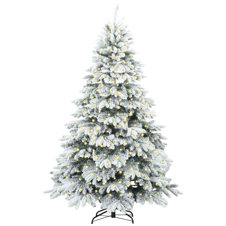 Vidaxx sapin de Noël artificiel avec 300 LED avec standard blanc 180 cm PE et PVC