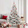 Vidaxx sapin de Noël artificiel avec 300 LED avec standard blanc 180 cm PE et PVC