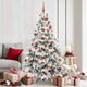 Vidaxx sapin de Noël artificiel avec 300 LED avec standard blanc 180 cm PE et PVC