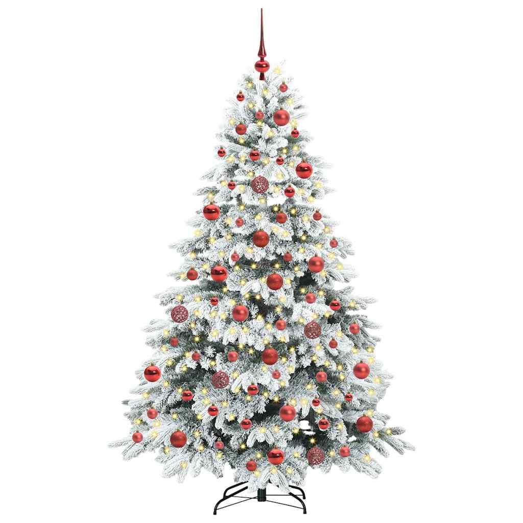Vidaxx sapin de Noël artificiel avec 300 LED avec standard blanc 180 cm PE et PVC