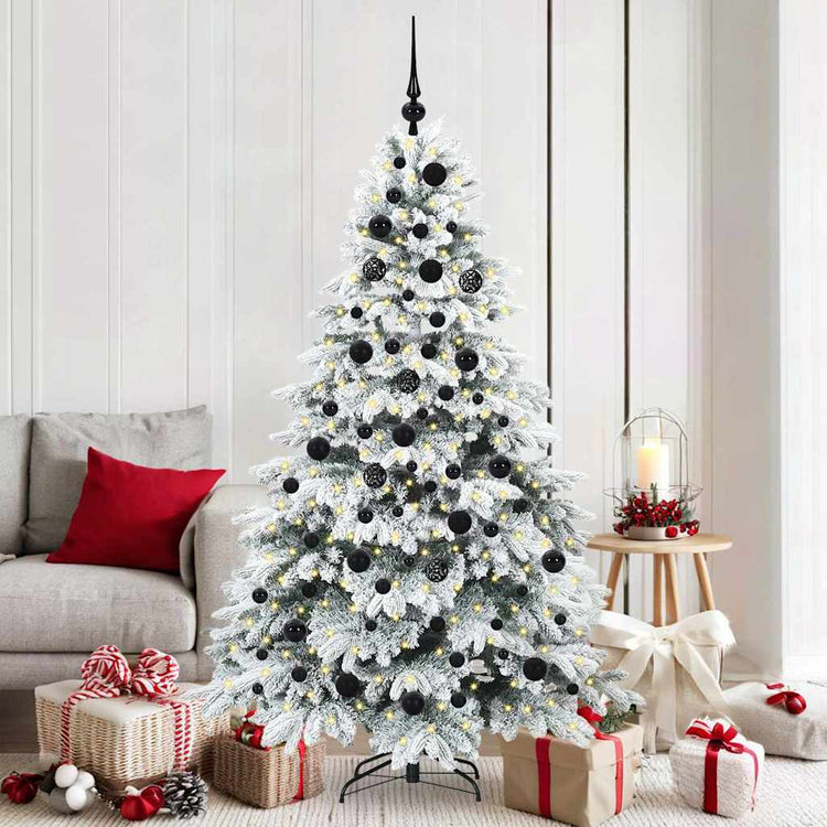 Vidaxx sapin de Noël artificiel avec 300 LED avec standard blanc 180 cm PE et PVC