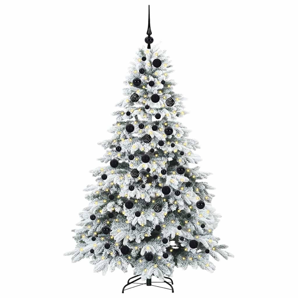 Vidaxx sapin de Noël artificiel avec 300 LED avec standard blanc 180 cm PE et PVC