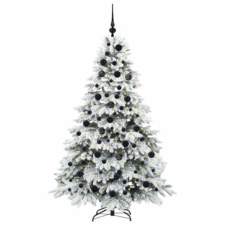 Vidaxx sapin de Noël artificiel avec 300 LED avec standard blanc 180 cm PE et PVC