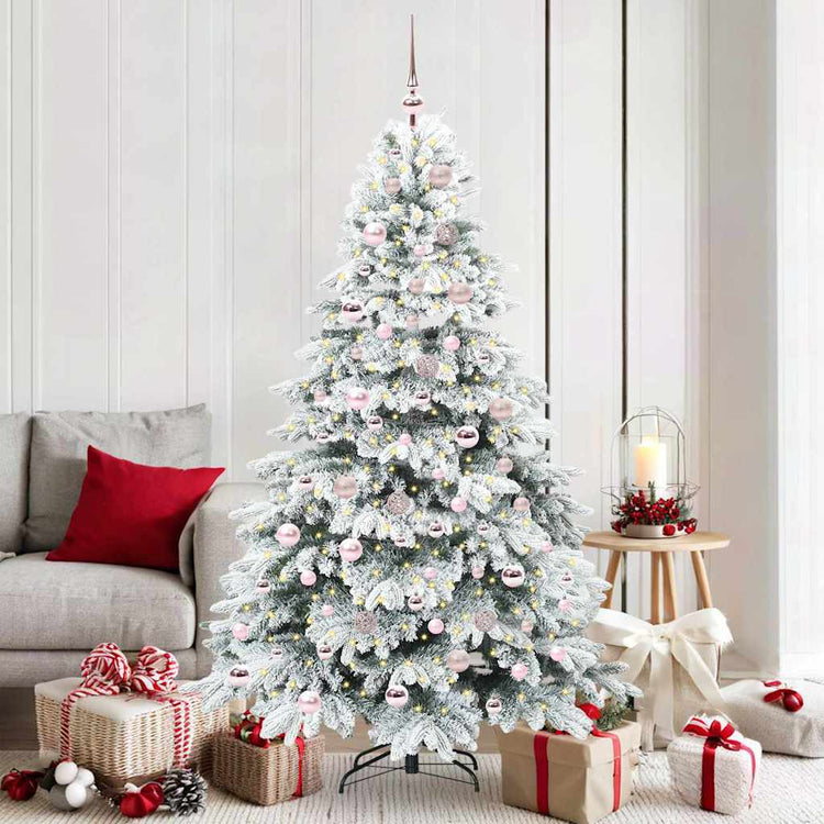 Vidaxx sapin de Noël artificiel avec 300 LED avec standard blanc 180 cm PE et PVC