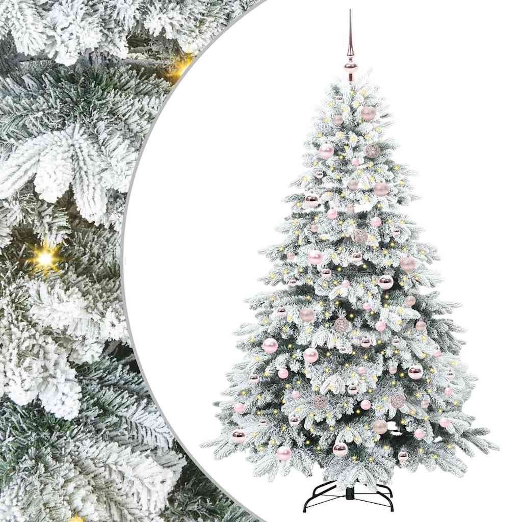 Vidaxx sapin de Noël artificiel avec 300 LED avec standard blanc 180 cm PE et PVC