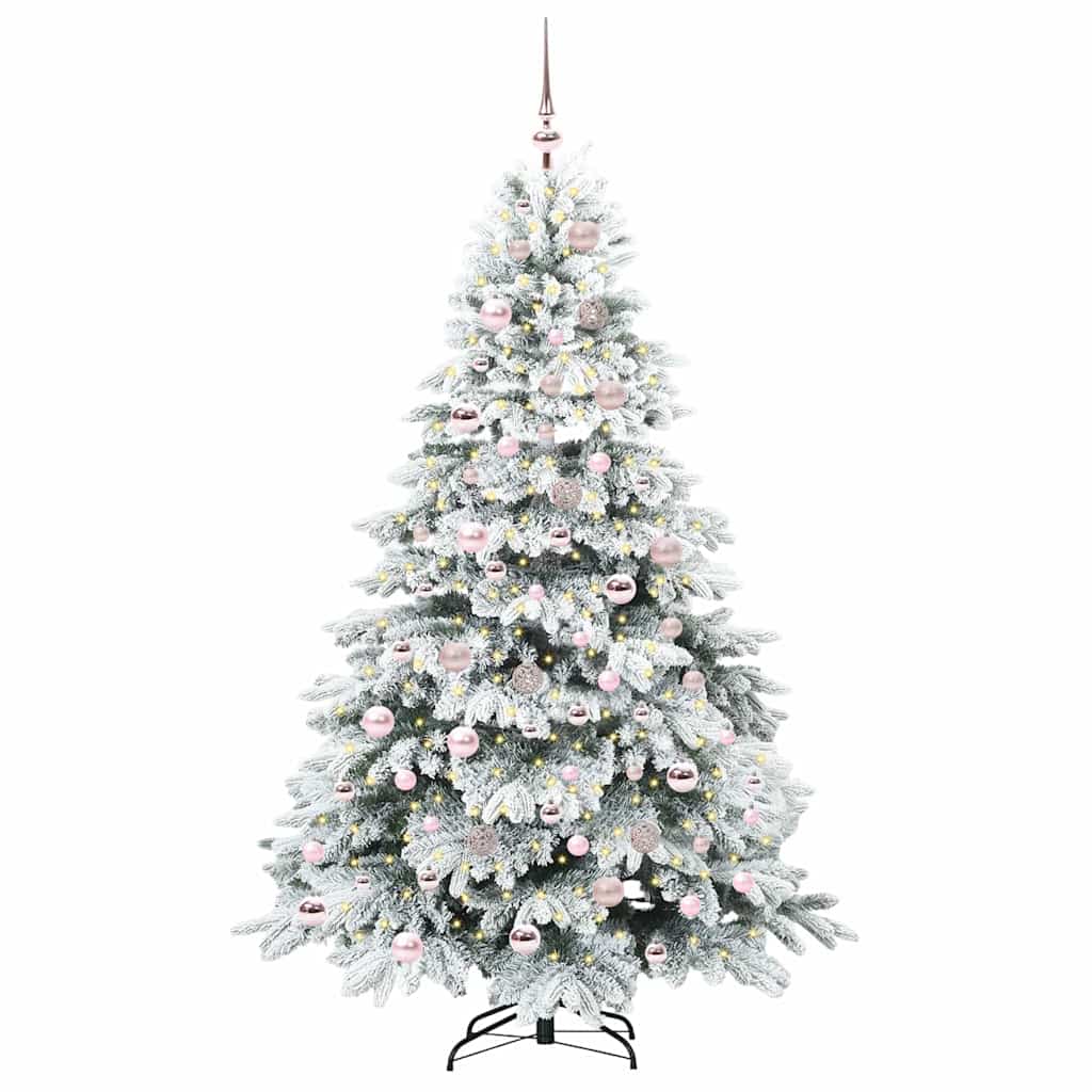 Vidaxx sapin de Noël artificiel avec 300 LED avec standard blanc 180 cm PE et PVC