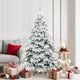 Vidaxx sapin de Noël artificiel avec 300 LED avec standard blanc 180 cm PE et PVC