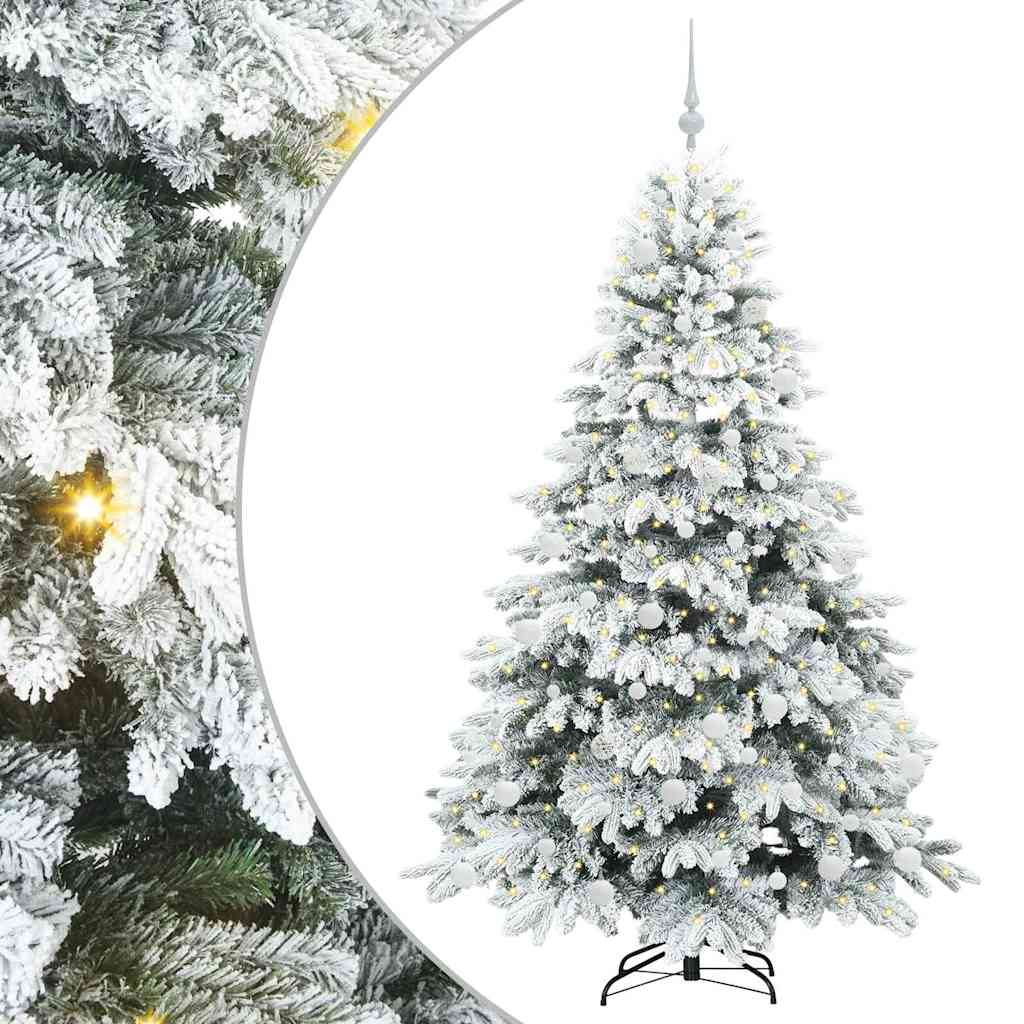 Vidaxx sapin de Noël artificiel avec 300 LED avec standard blanc 180 cm PE et PVC