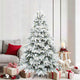 Vidaxx sapin de Noël artificiel avec 300 LED avec standard blanc 180 cm PE et PVC