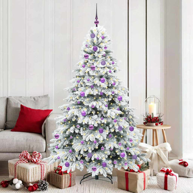 Vidaxx sapin de Noël artificiel avec 300 LED avec standard blanc 180 cm PE et PVC
