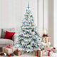 Vidaxx sapin de Noël artificiel avec 300 LED avec standard blanc 180 cm PE et PVC