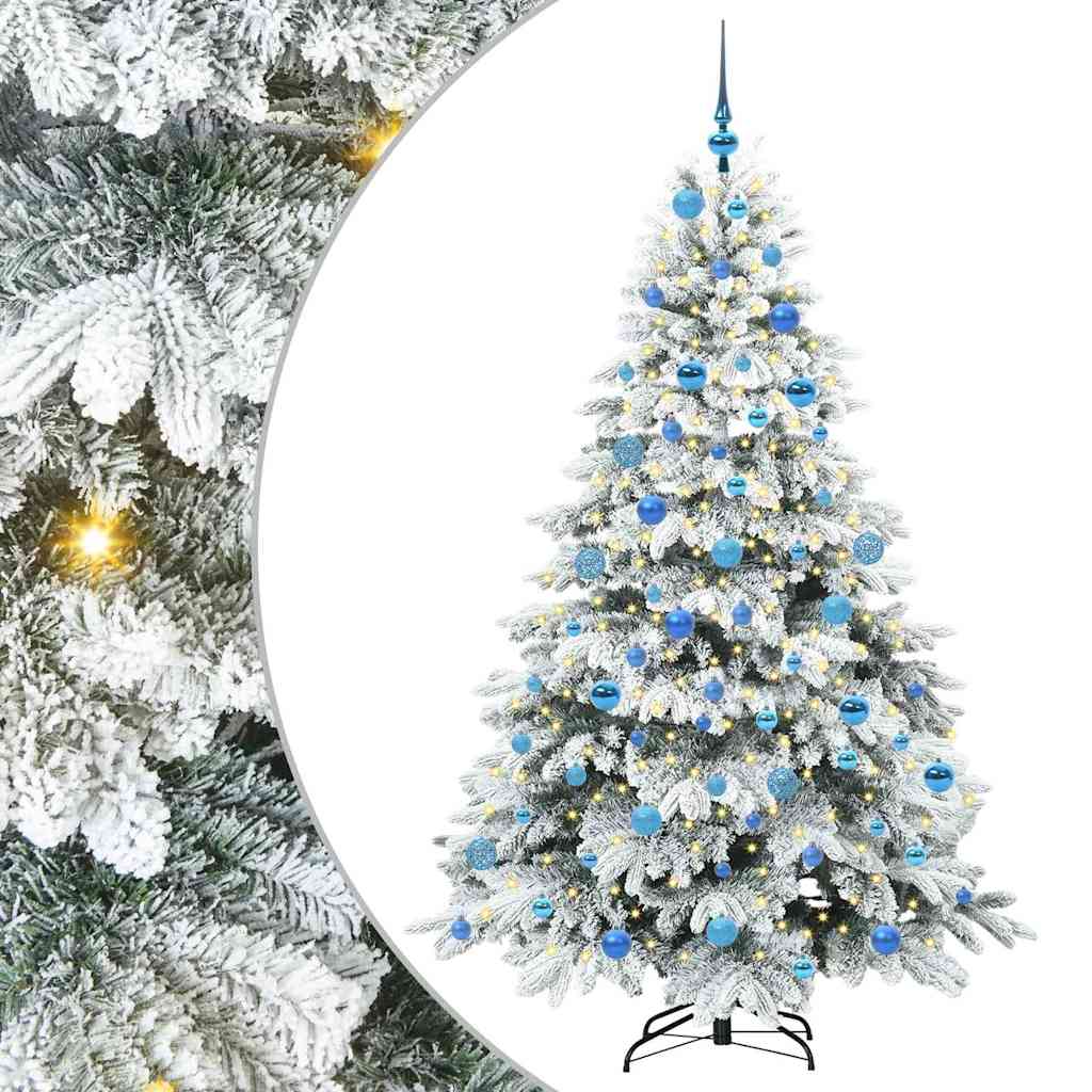 Vidaxx sapin de Noël artificiel avec 300 LED avec standard blanc 180 cm PE et PVC