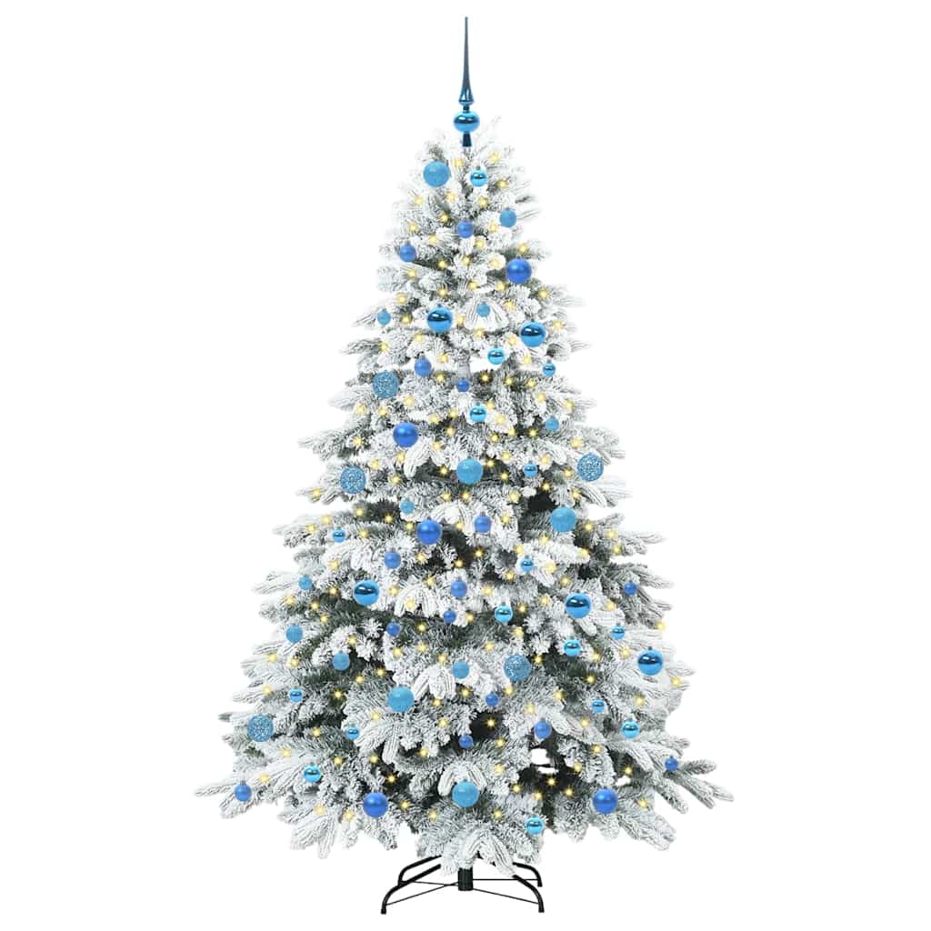 Vidaxx sapin de Noël artificiel avec 300 LED avec standard blanc 180 cm PE et PVC