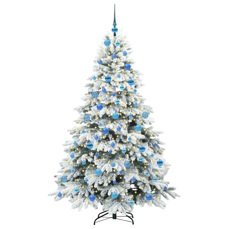 Vidaxx sapin de Noël artificiel avec 300 LED avec standard blanc 180 cm PE et PVC