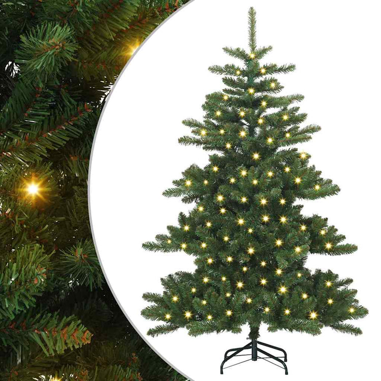 Vidaxx sapin de Noël artificiel pliant vert 150 cm PVC et acier