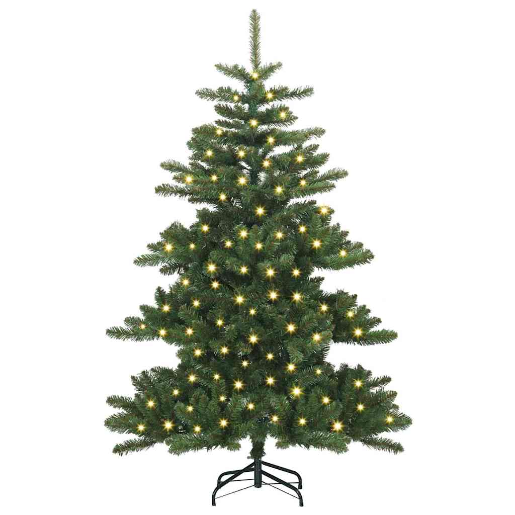 Vidaxx sapin de Noël artificiel pliant vert 150 cm PVC et acier