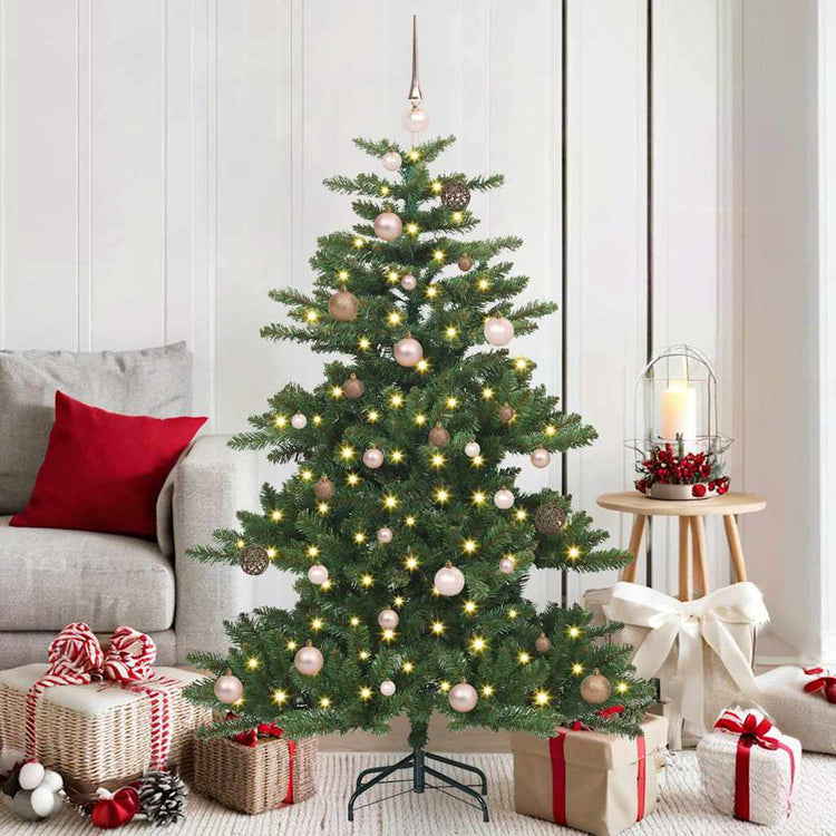 Vidaxx sapin de Noël artificiel pliant vert 150 cm PVC et acier