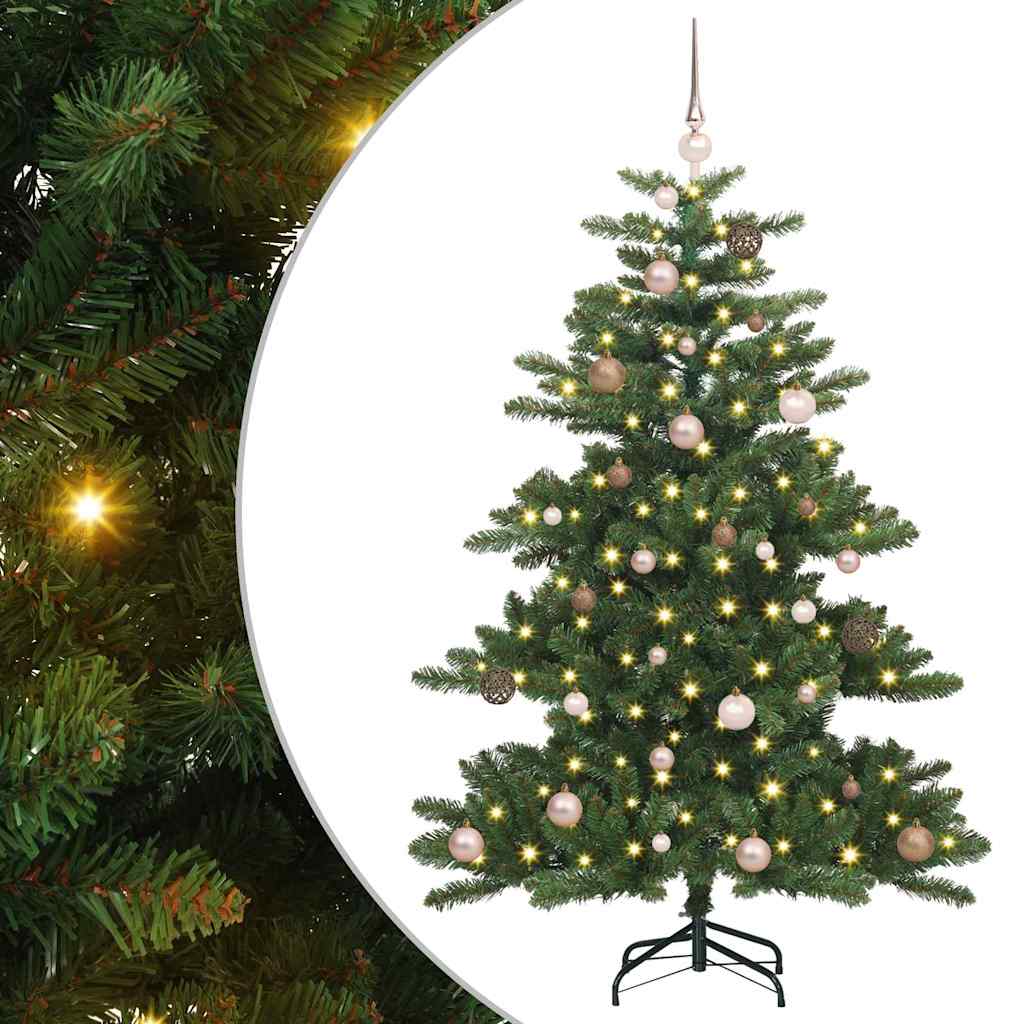 Vidaxx sapin de Noël artificiel pliant vert 150 cm PVC et acier