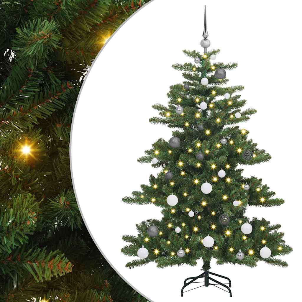 Vidaxx sapin de Noël artificiel pliant vert 150 cm PVC et acier