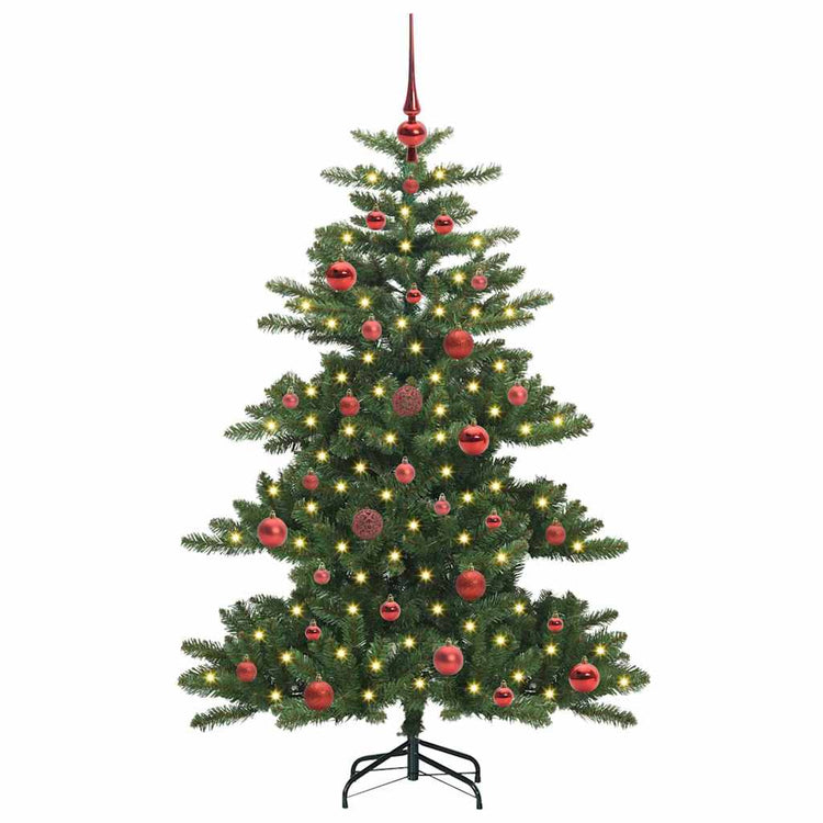 Vidaxx sapin de Noël artificiel pliant vert 150 cm PVC et acier