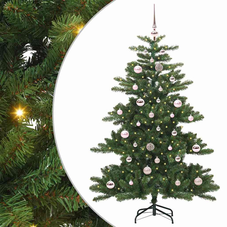 Vidaxx sapin de Noël artificiel pliant vert 150 cm PVC et acier