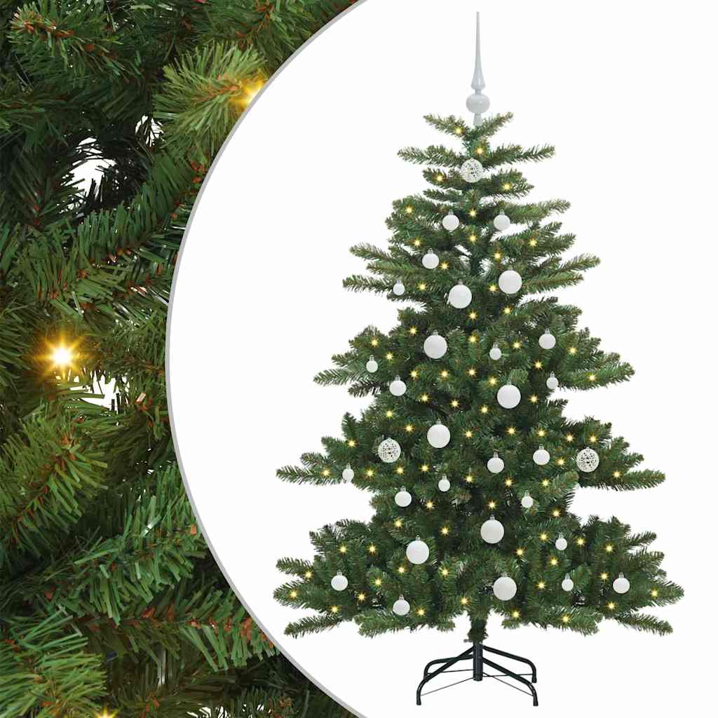 Vidaxx sapin de Noël artificiel pliant vert 150 cm PVC et acier