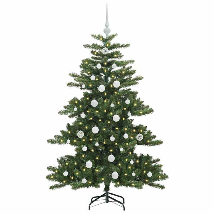 Vidaxx sapin de Noël artificiel pliant vert 150 cm PVC et acier