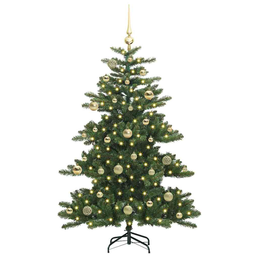 Vidaxx sapin de Noël artificiel pliant vert 150 cm PVC et acier