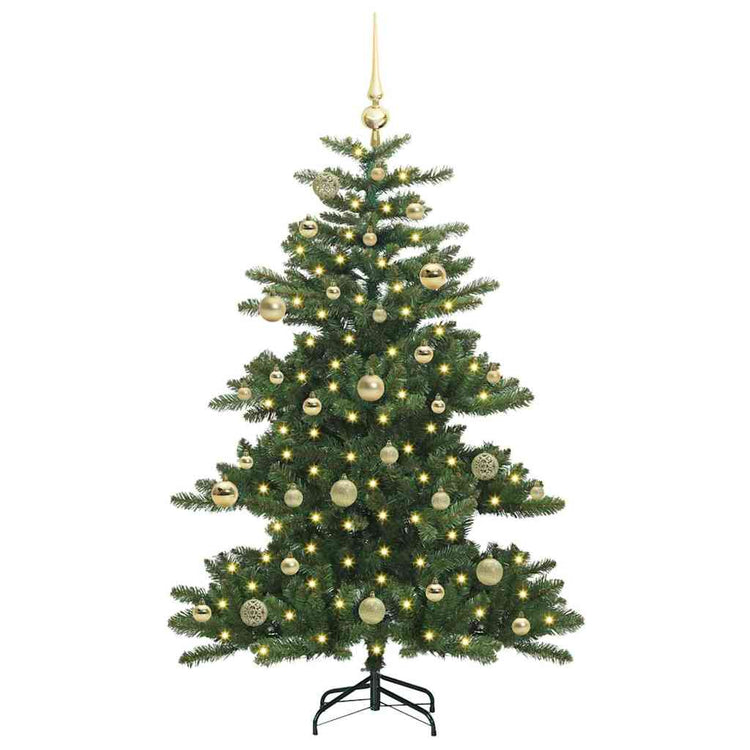 Vidaxx sapin de Noël artificiel pliant vert 150 cm PVC et acier