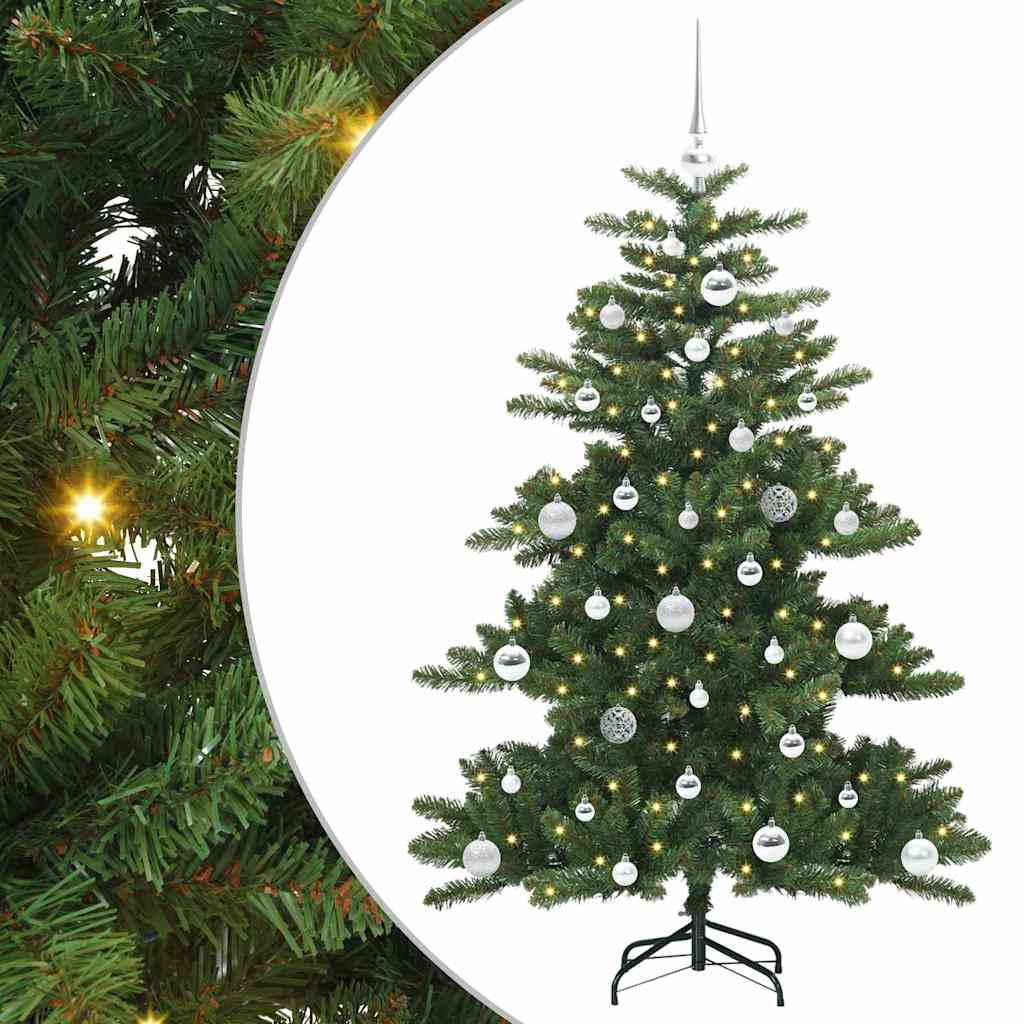Vidaxx sapin de Noël artificiel pliant vert 150 cm PVC et acier