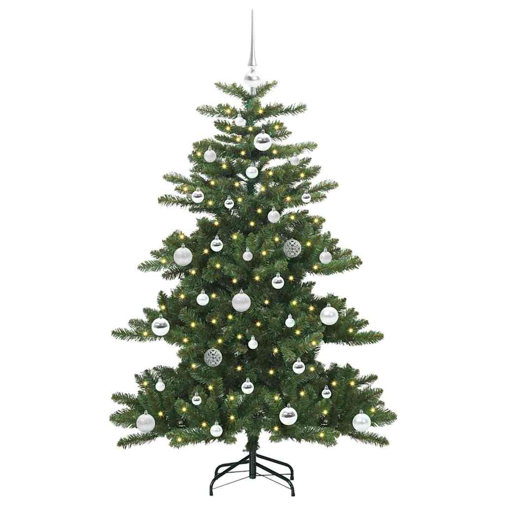 Vidaxx sapin de Noël artificiel pliant vert 150 cm PVC et acier