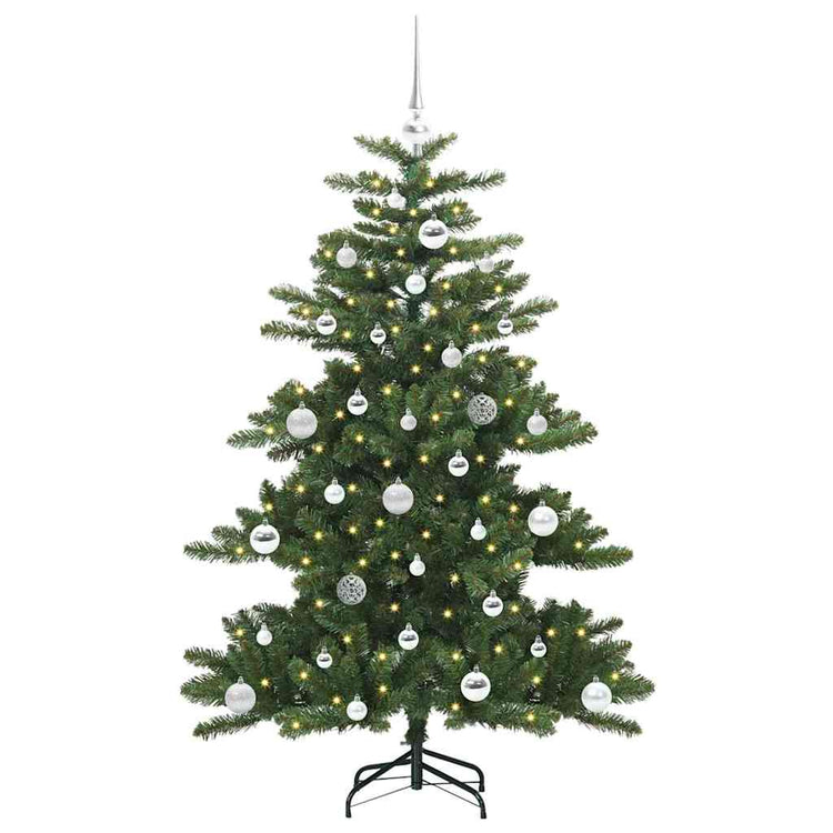 Vidaxx sapin de Noël artificiel pliant vert 150 cm PVC et acier