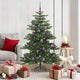 Vidaxx sapin de Noël artificiel pliant vert 150 cm PVC et acier
