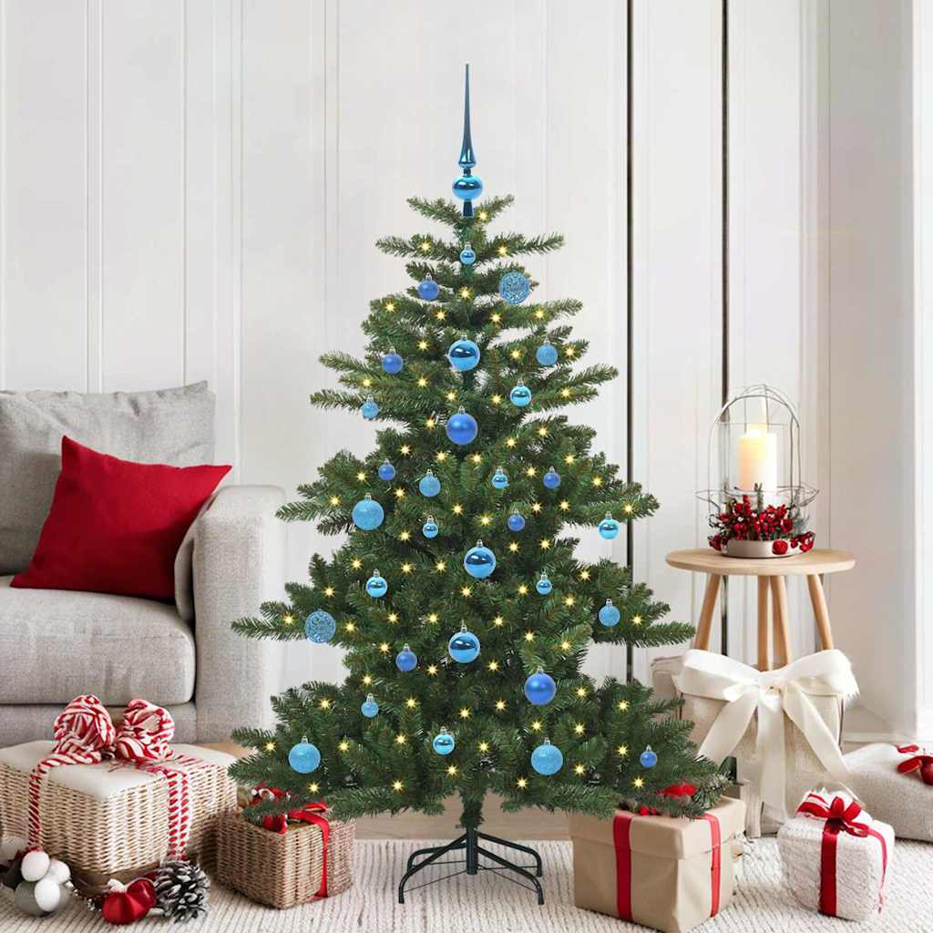 Vidaxx sapin de Noël artificiel pliant vert 150 cm PVC et acier