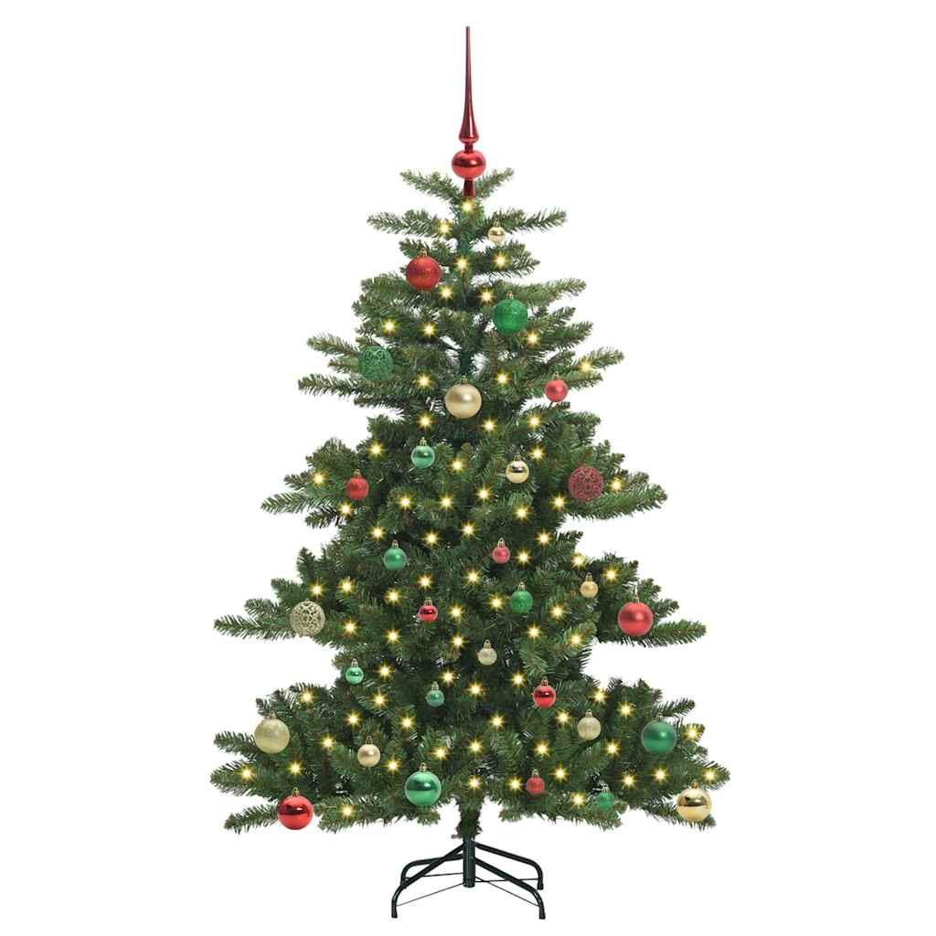 Vidaxx sapin de Noël artificiel pliant vert 150 cm PVC et acier