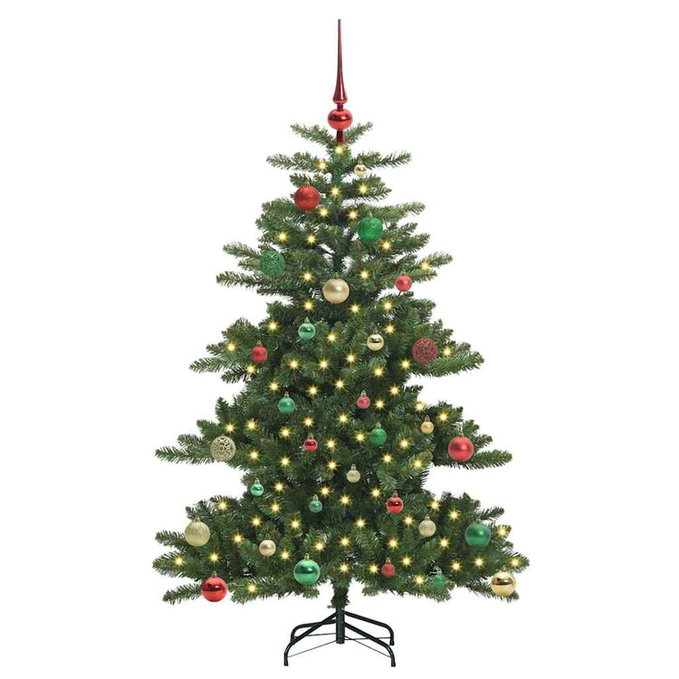 Vidaxx sapin de Noël artificiel pliant vert 150 cm PVC et acier
