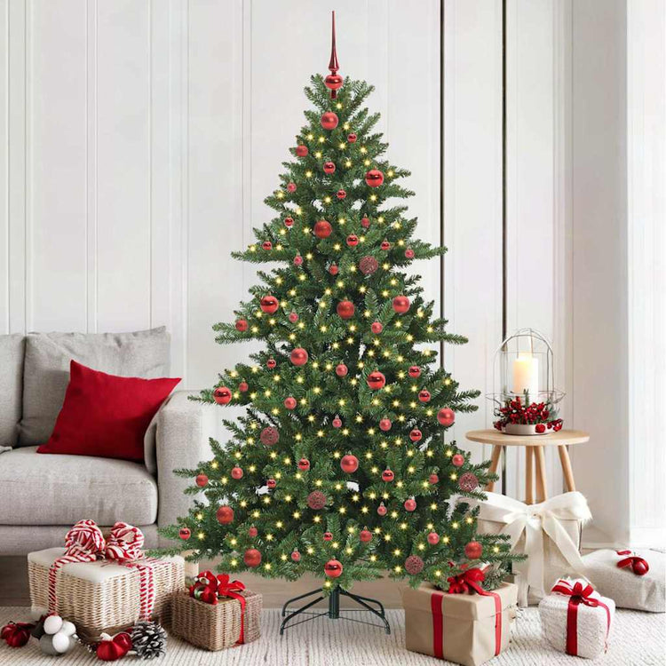 Vidaxx sapin de Noël artificiel pliant vert 180 cm PVC et acier