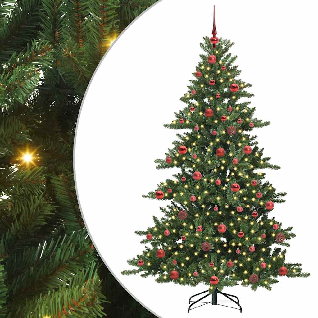 Vidaxx sapin de Noël artificiel pliant vert 180 cm PVC et acier