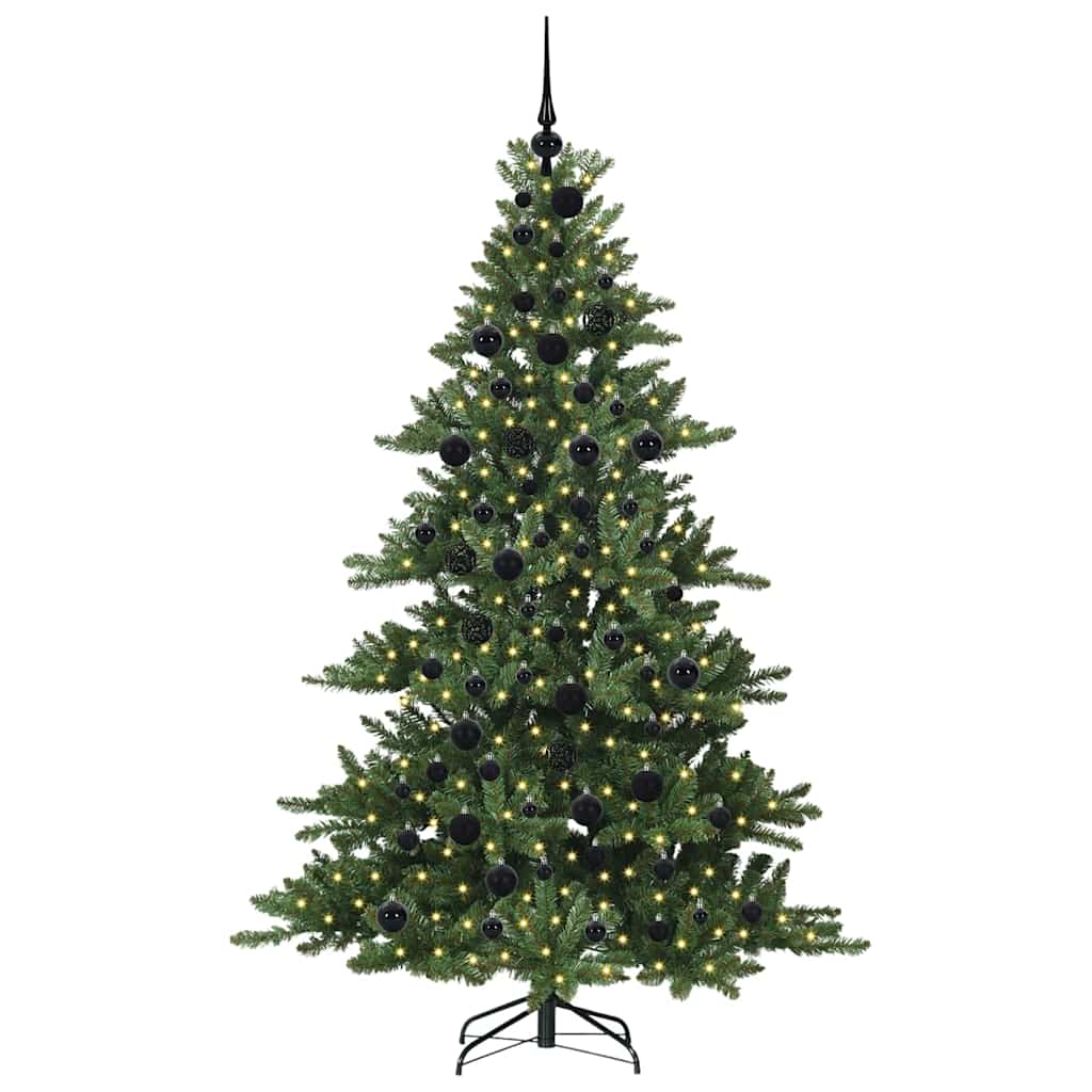 Vidaxx sapin de Noël artificiel pliant vert 180 cm PVC et acier