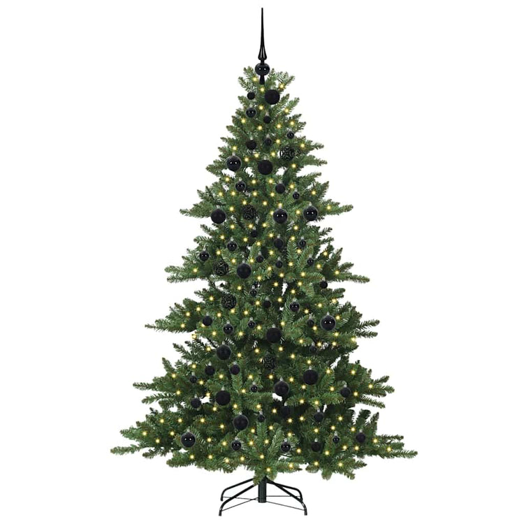 Vidaxx sapin de Noël artificiel pliant vert 180 cm PVC et acier