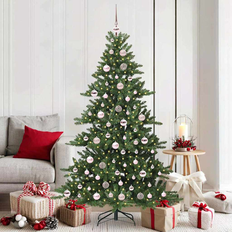 Vidaxx sapin de Noël artificiel pliant vert 180 cm PVC et acier
