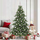 Vidaxx sapin de Noël artificiel pliant vert 180 cm PVC et acier