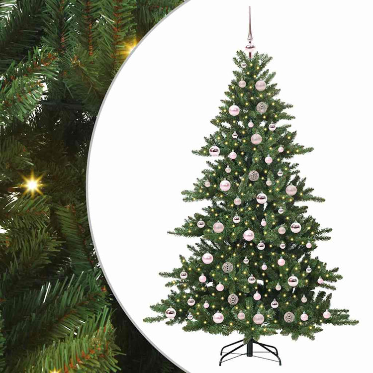 Vidaxx sapin de Noël artificiel pliant vert 180 cm PVC et acier