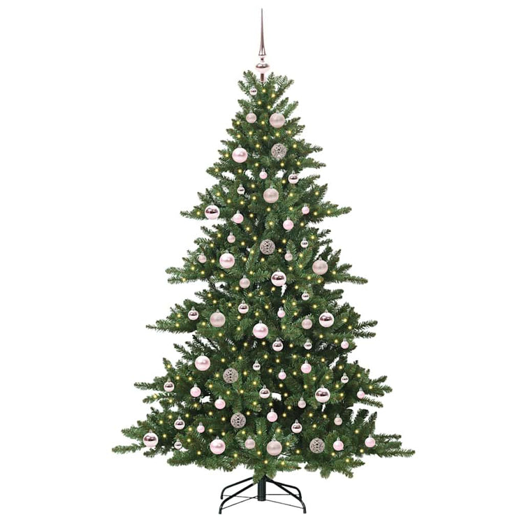 Vidaxx sapin de Noël artificiel pliant vert 180 cm PVC et acier