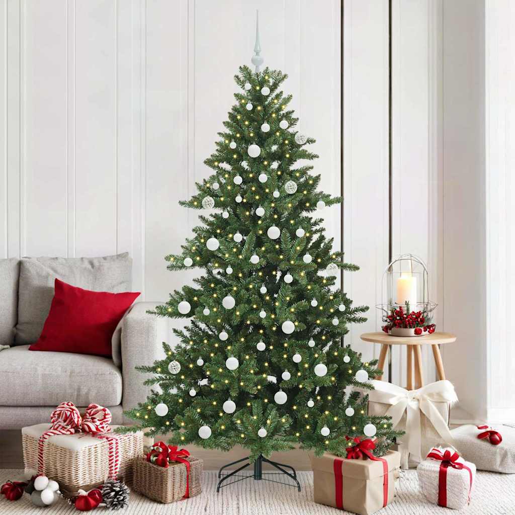 Vidaxx sapin de Noël artificiel pliant vert 180 cm PVC et acier