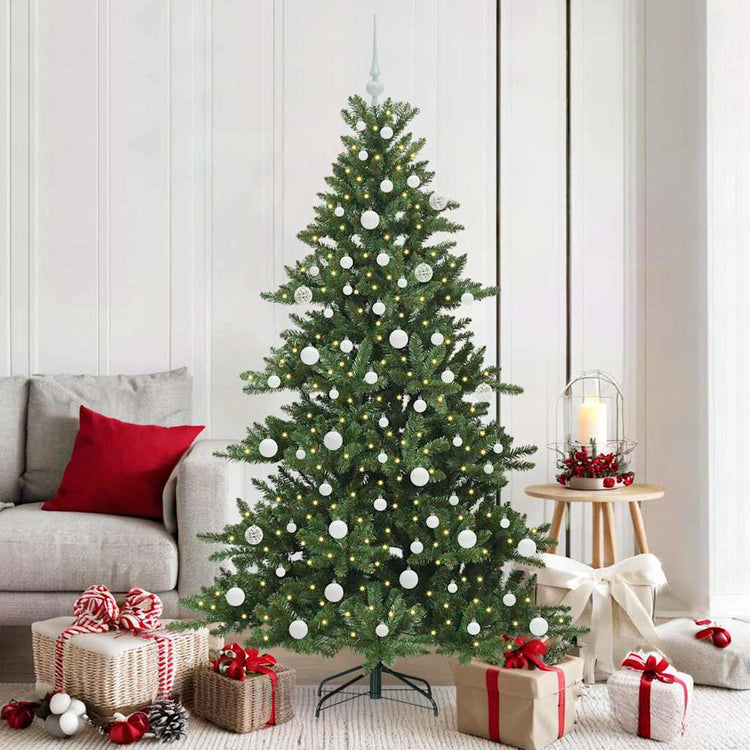Vidaxx sapin de Noël artificiel pliant vert 180 cm PVC et acier