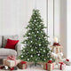Vidaxx sapin de Noël artificiel pliant vert 180 cm PVC et acier