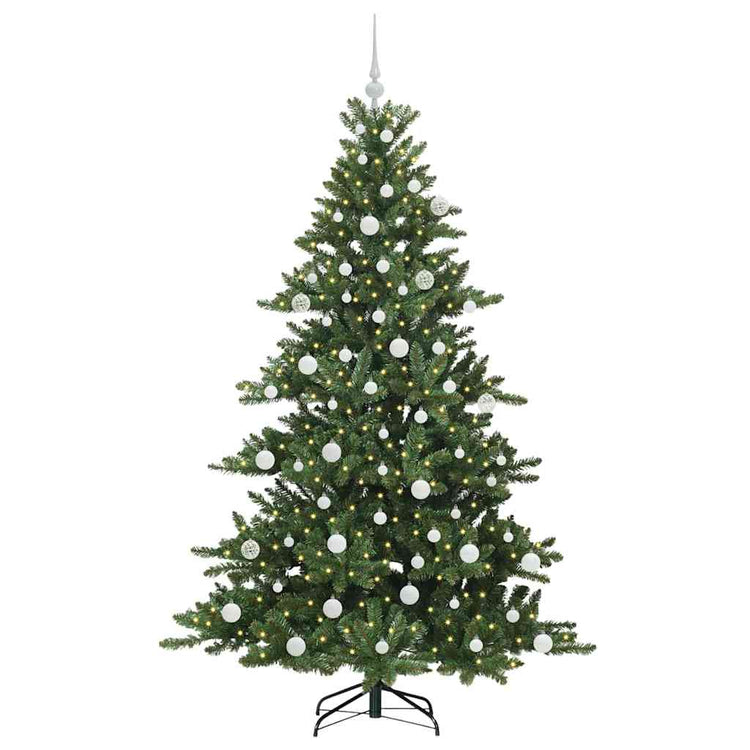 Vidaxx sapin de Noël artificiel pliant vert 180 cm PVC et acier